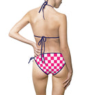 Signature Pink White Checkered | Mix & Match Fun-Flirty Lovers’ String Bikinis
