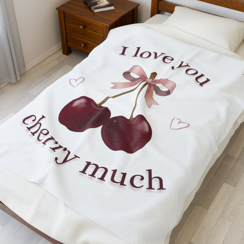 I Love You Cherry Much | Mix & Match Soft Fun-Flirty Lovers’ Blankets