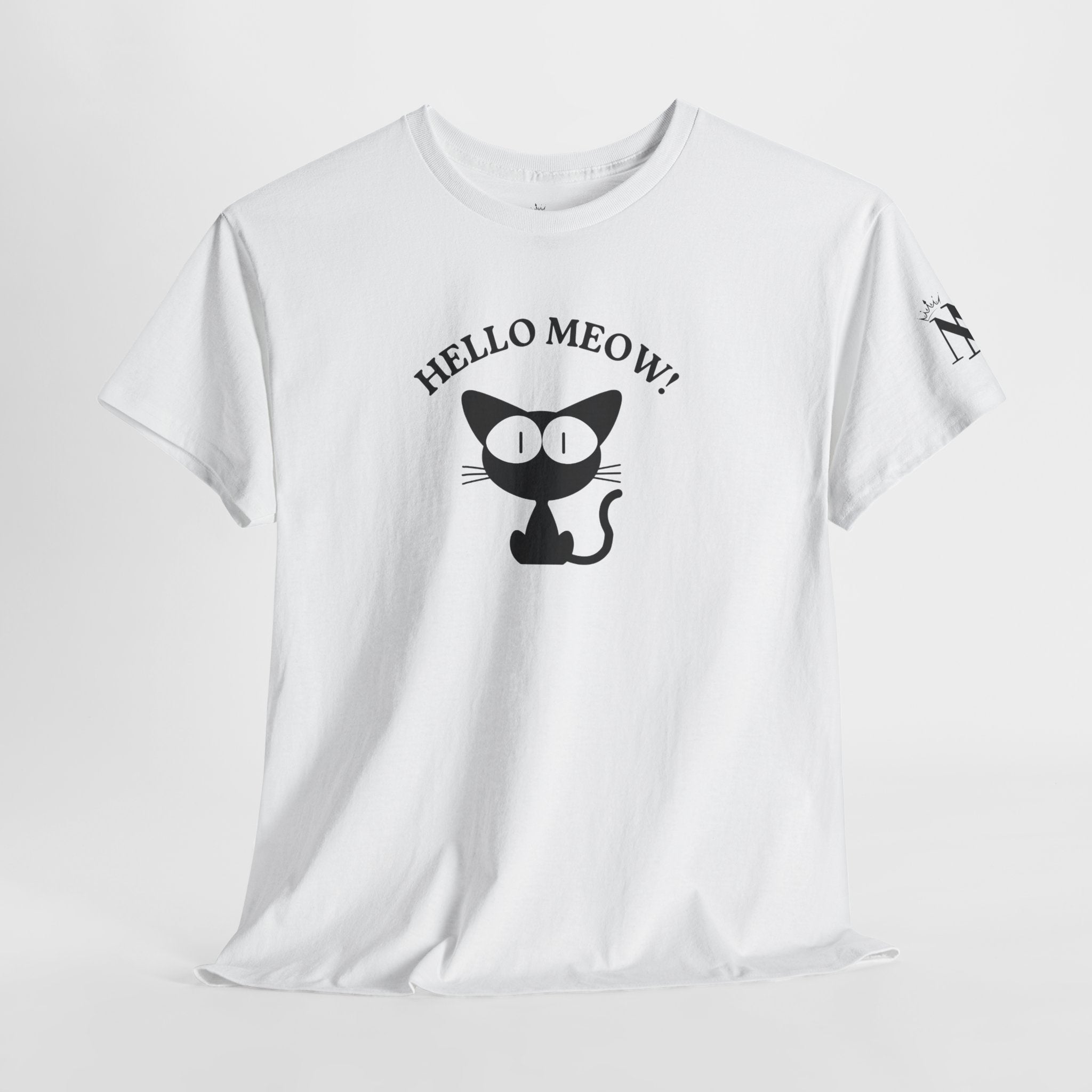 Hello Meow! | Mix & Match Cotton Unisex Fun-Flirty Lovers’ T-Shirts