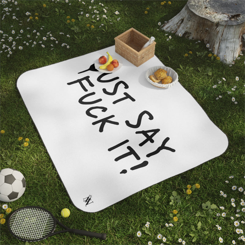 Just Say Fuck It! | Mix Match Fun-Flirty Lovers’ Water-Resistant Blankets