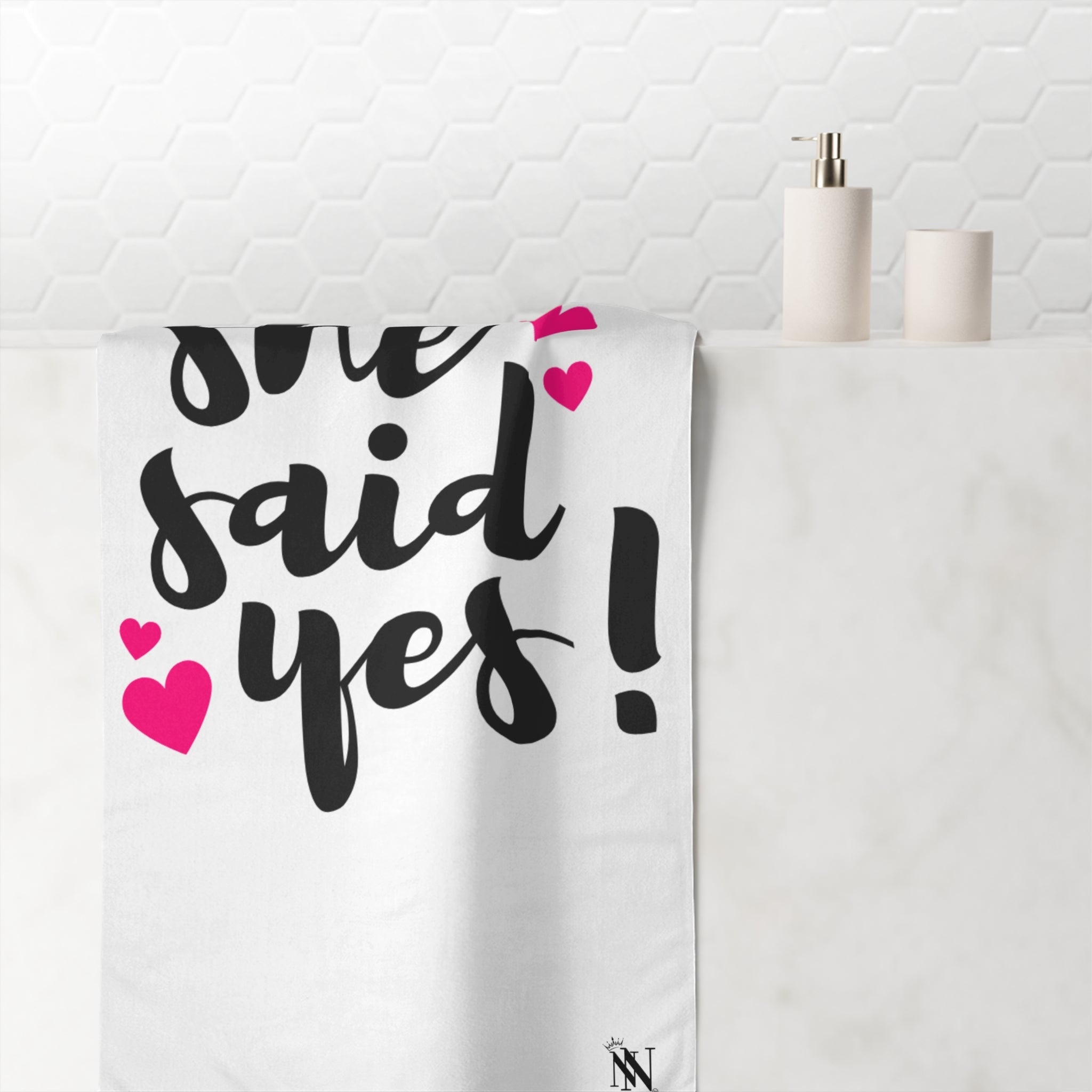 She Said Yes! | Mix & Match XL Fun-Flirty Lovers’ Towels