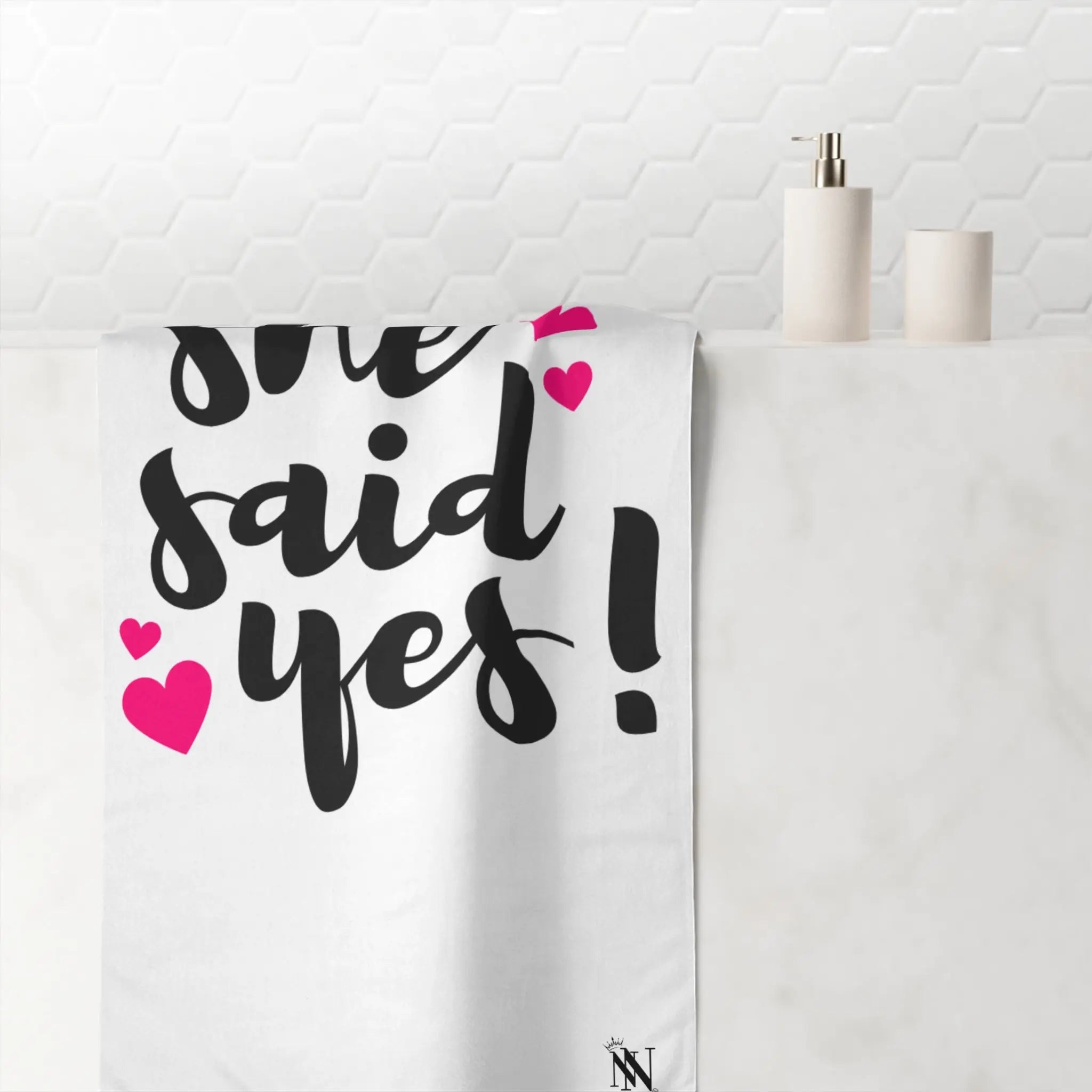 She Said Yes! | Mix & Match XL Fun-Flirty Lovers’ Towels