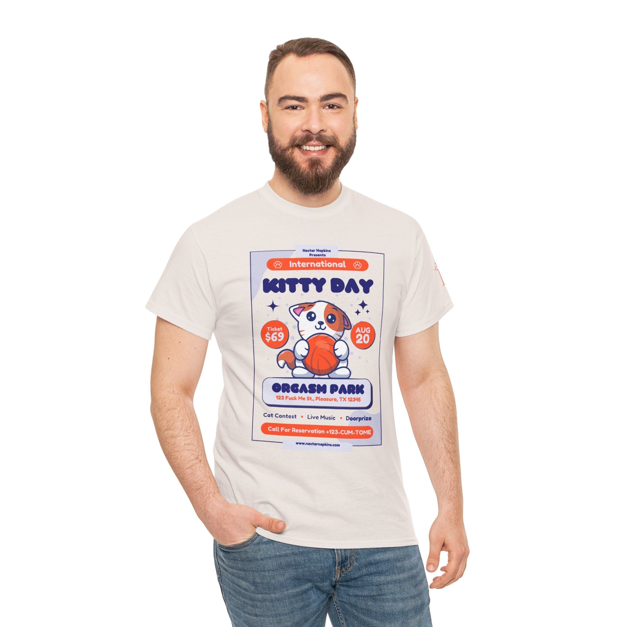 International Kitty Day | Mix & Match 100% Cotton Unisex Fun-Flirty Lovers’ Tees