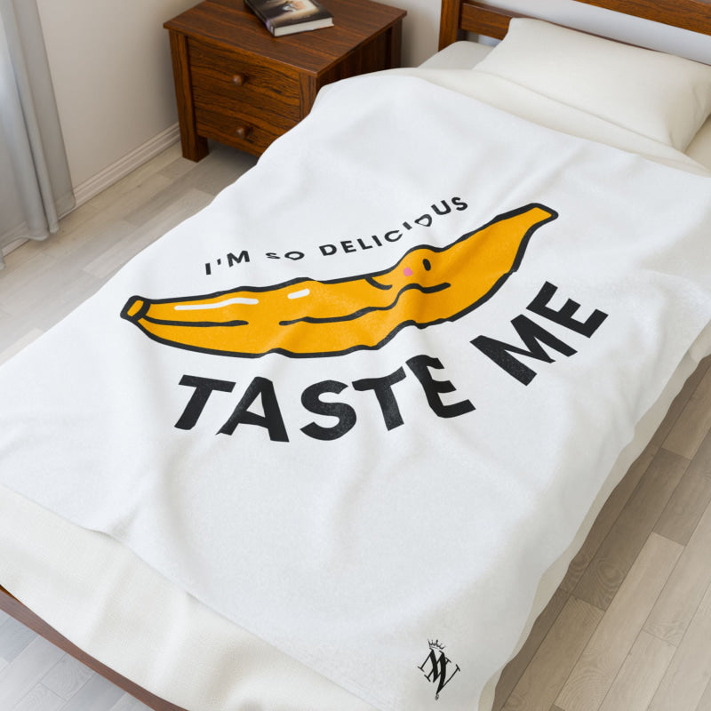 I’m So Delicious Banana | Mix & Match Soft Fun-Flirty Lovers’ Blankets