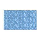 Wink Emoji Pattern Light Blue Cum Towel