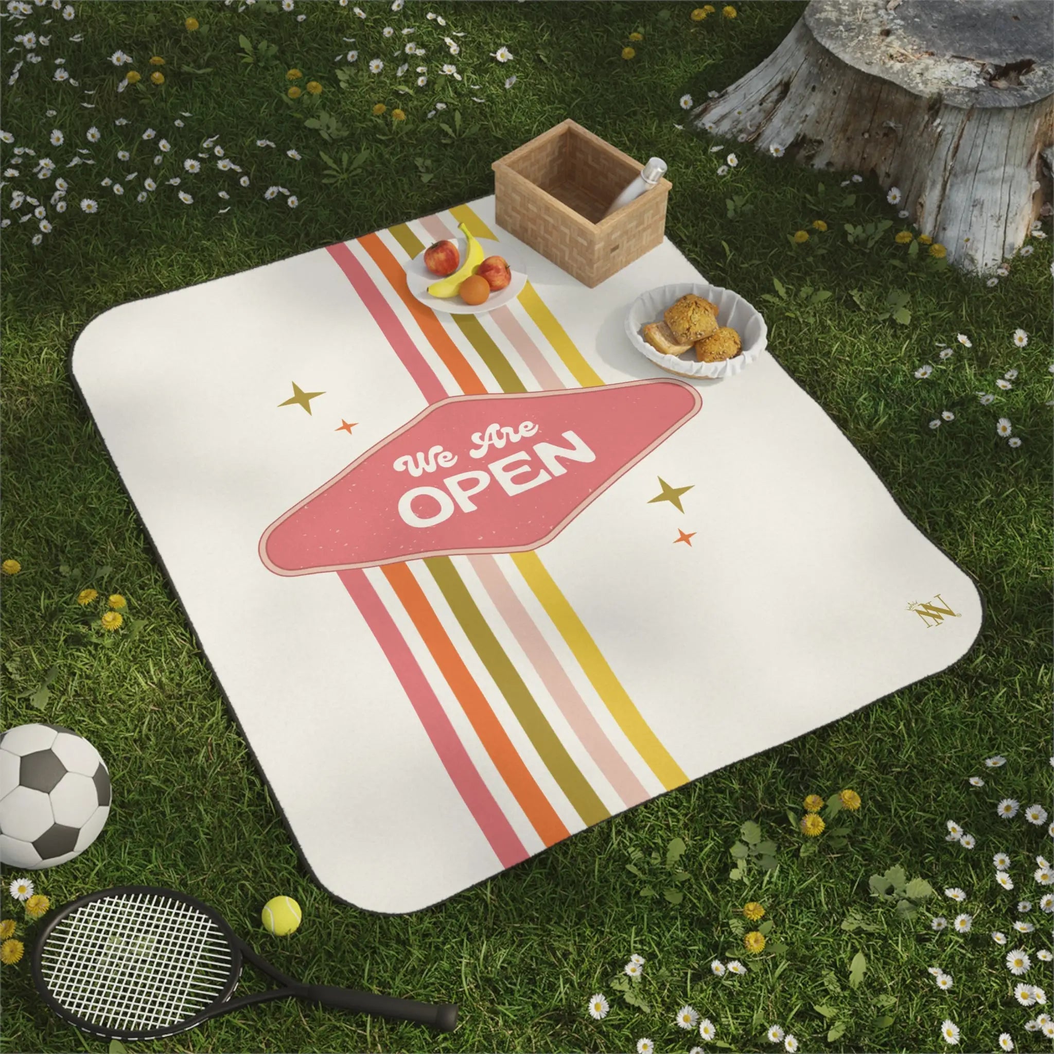 We Are Open Retro Sex Blanket