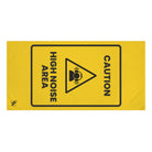 Caution High Noise Area | Mix & Match XL Fun-Flirty Lovers’ Towels