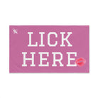 Lick Here Lips Kiss Soft Pink | Mix & Match Original Fun-Flirty Lovers’ Towel