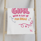 Just a Girl Fun Ideas Cum Towel