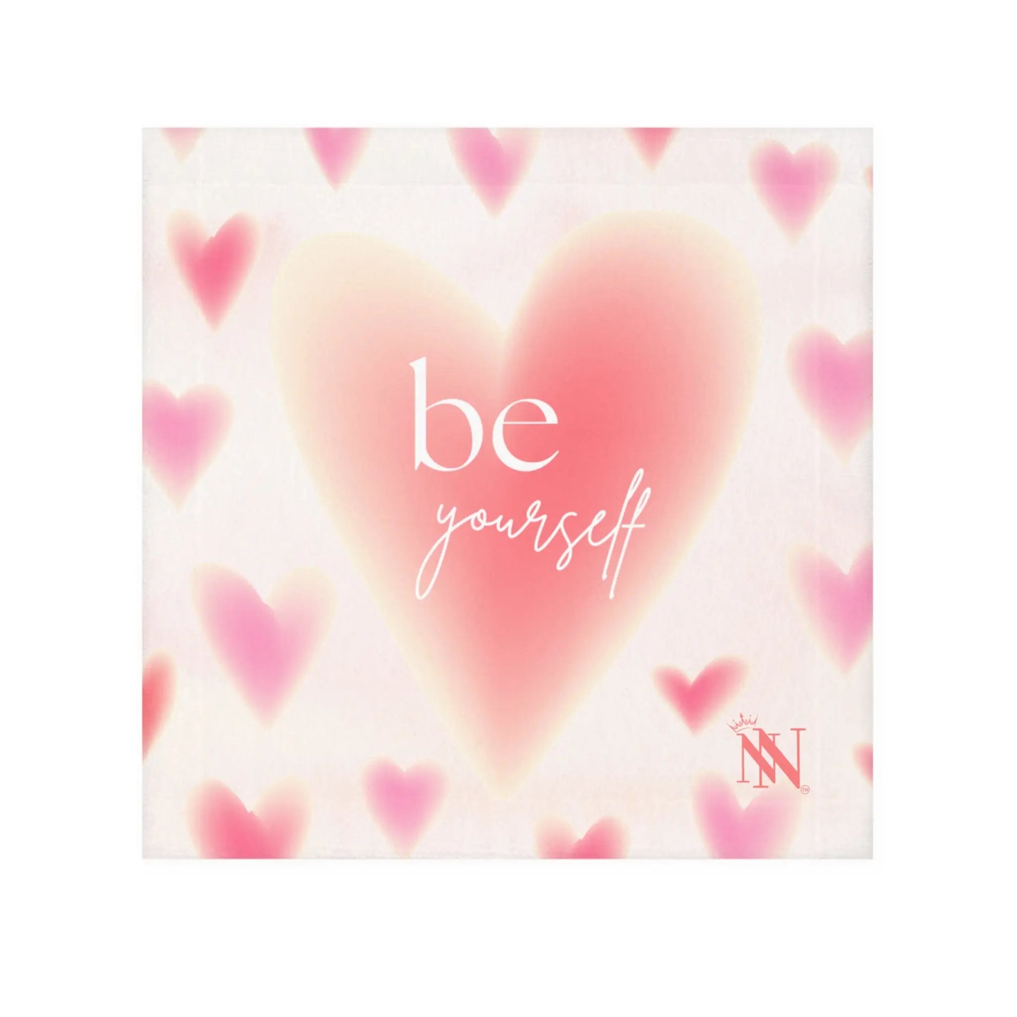 Be Yourself Heart Pattern Cum Rag