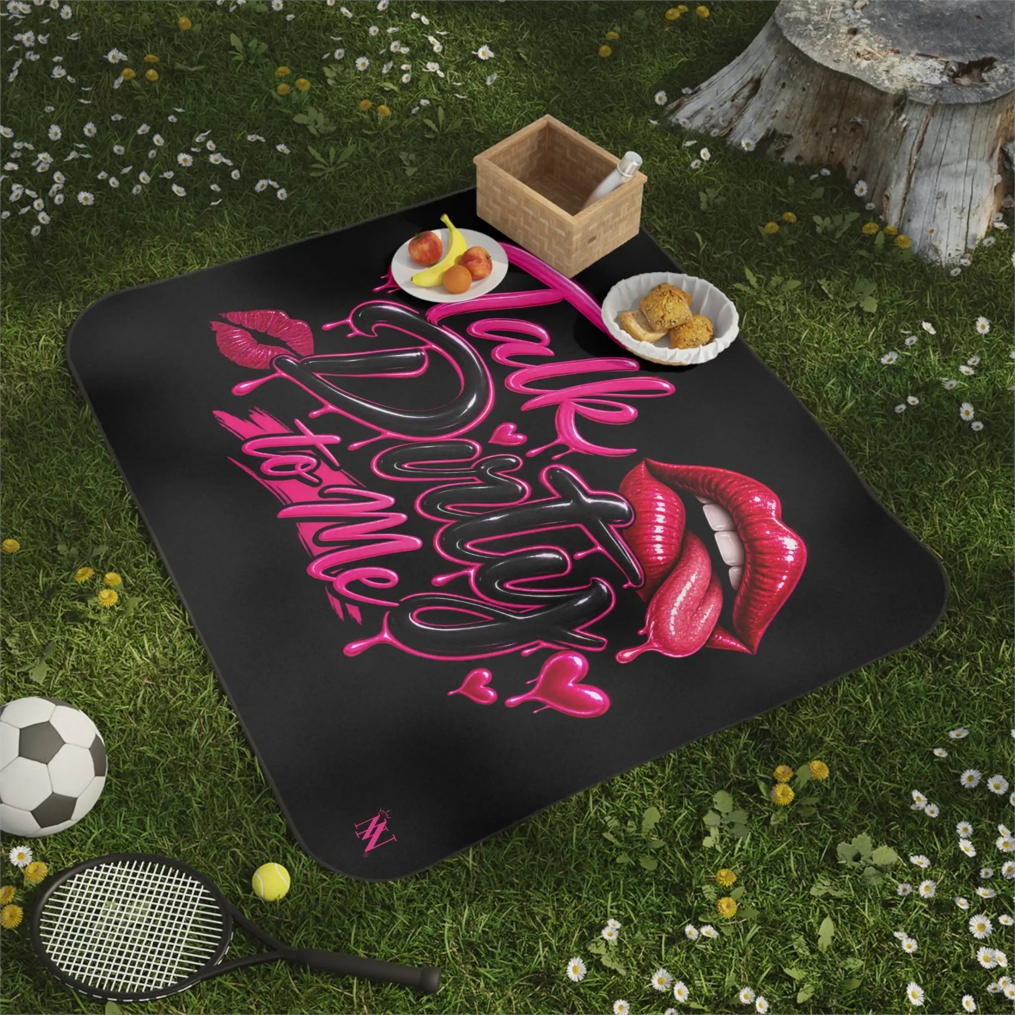 Talk Dirty to Me Sexy Water-Resistant Sex Blanket