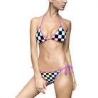 Rainbow Checkered | Mix & Match Fun-Flirty Lovers’ String Bikinis