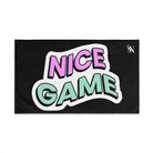 Nice Game Sticker Black | Mix & Match Classic Fun-Flirty Lovers’ Towels
