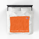 Nectar Napkins Brand Crusta Bright Orange Love Blanket