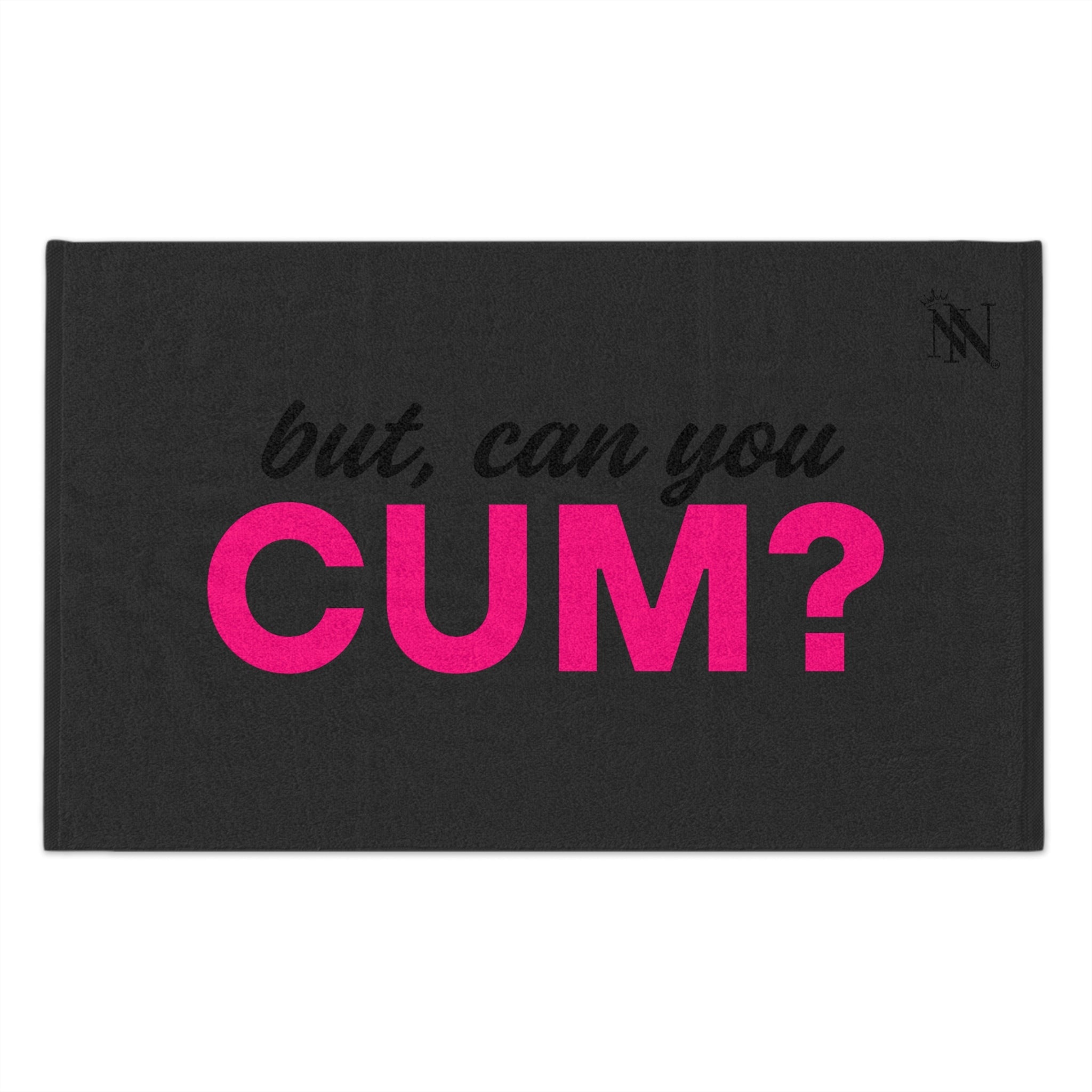 But Can You Cum? Dark Grey | Mix & Match Soft Fun-Flirty Lovers’ Towels