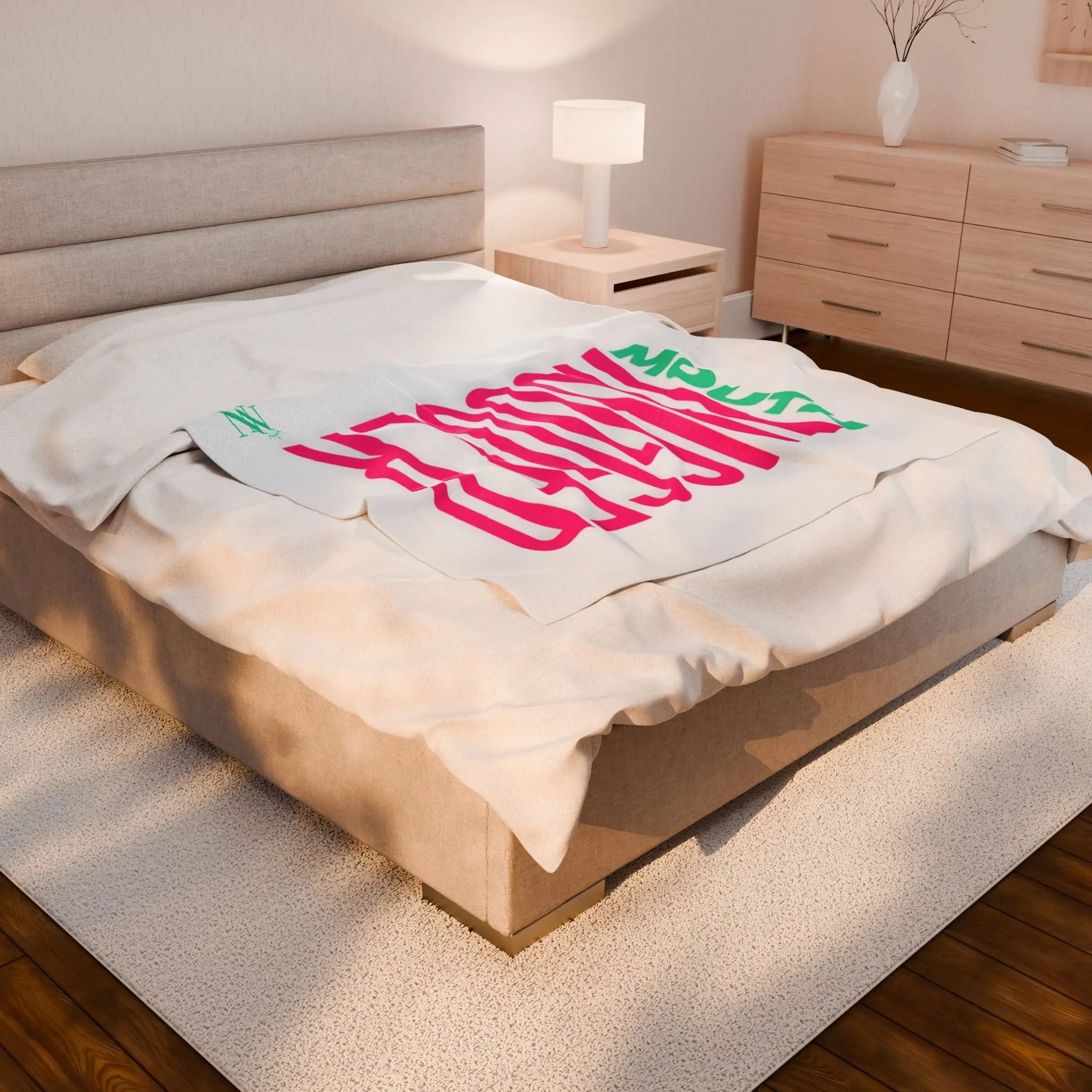 Mouth Hugger | Mix & Match Velveteen Fun-Flirty Lovers’ Blankets