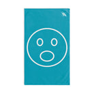 Surprised Emoji Teal | Mix & Match Classic Fun-Flirty Lovers’ Towels