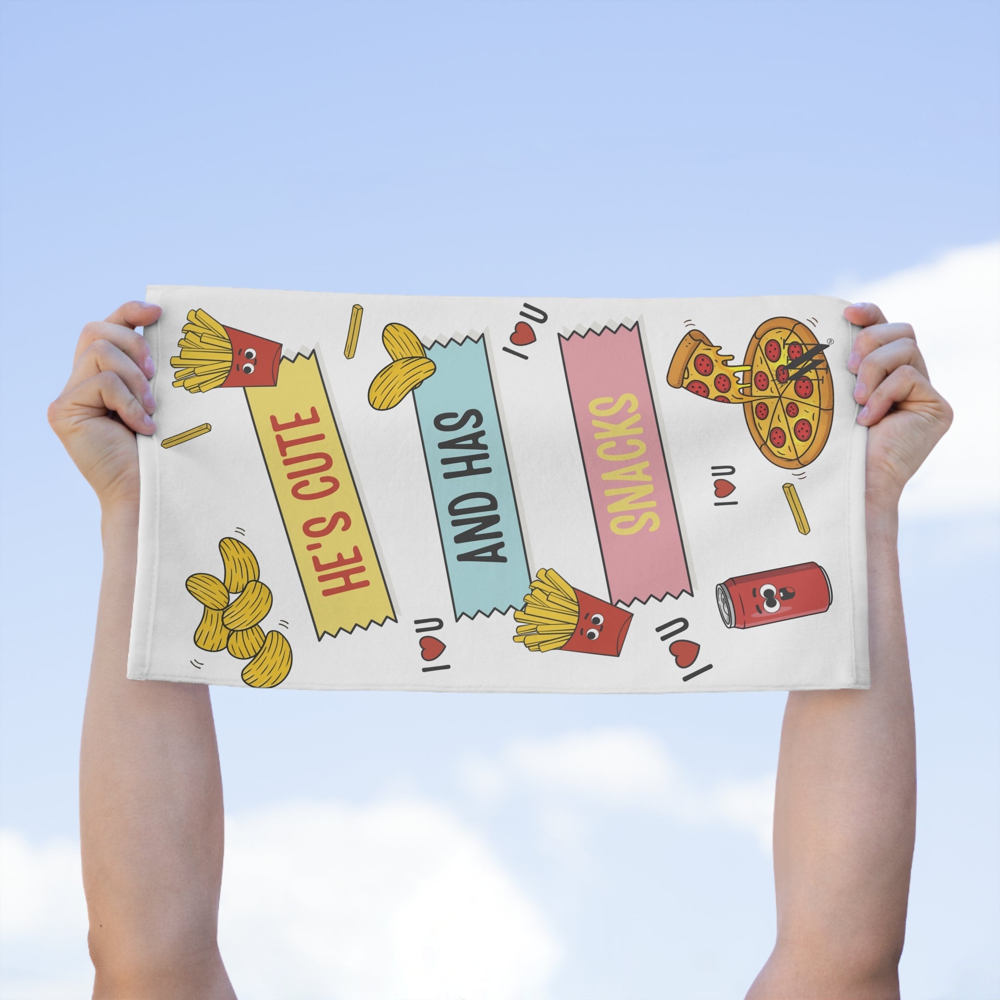 He’s Cute and Has Snacks | Mix & Match Soft Fun-Flirty Lovers’ Towels