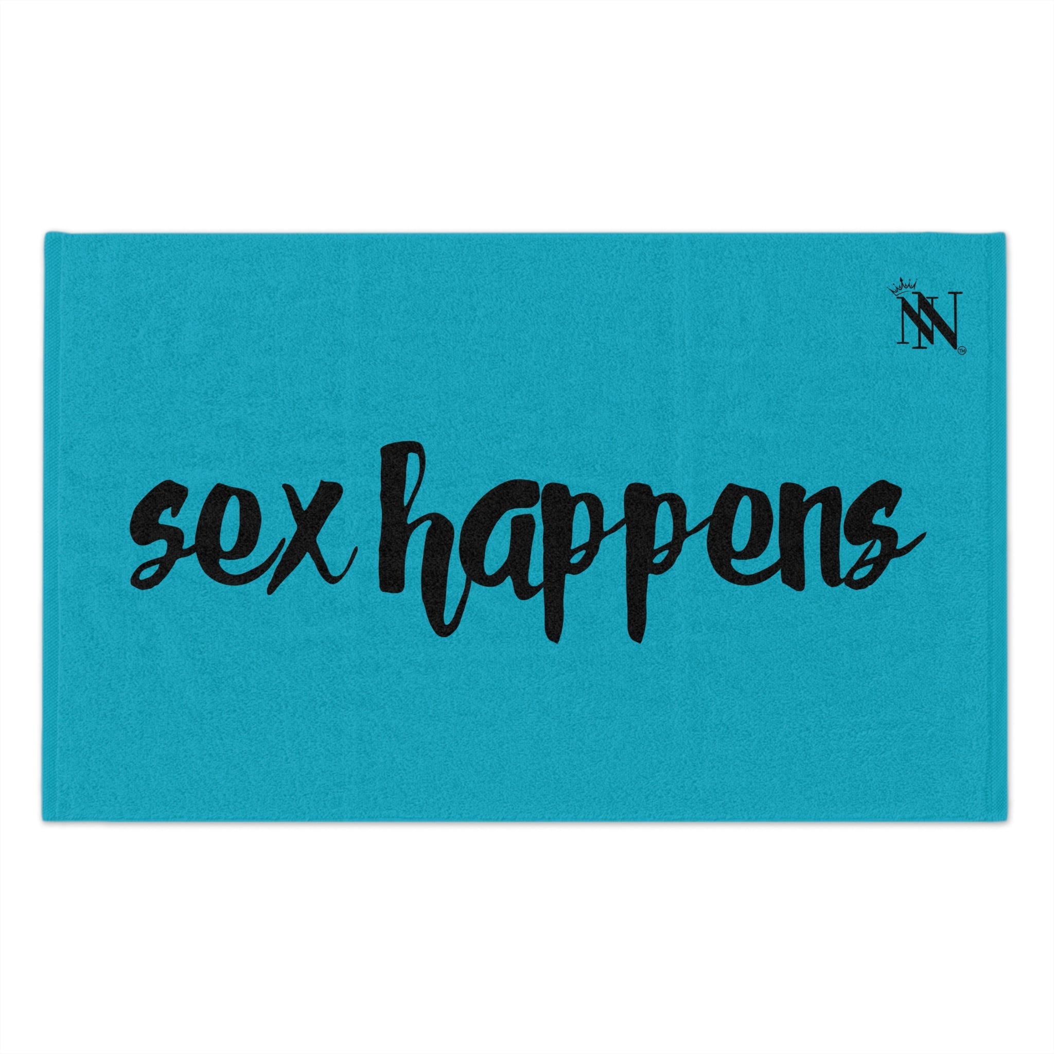 Sex Happens Teal | Mix & Match Soft Fun-Flirty Lovers’ Towels