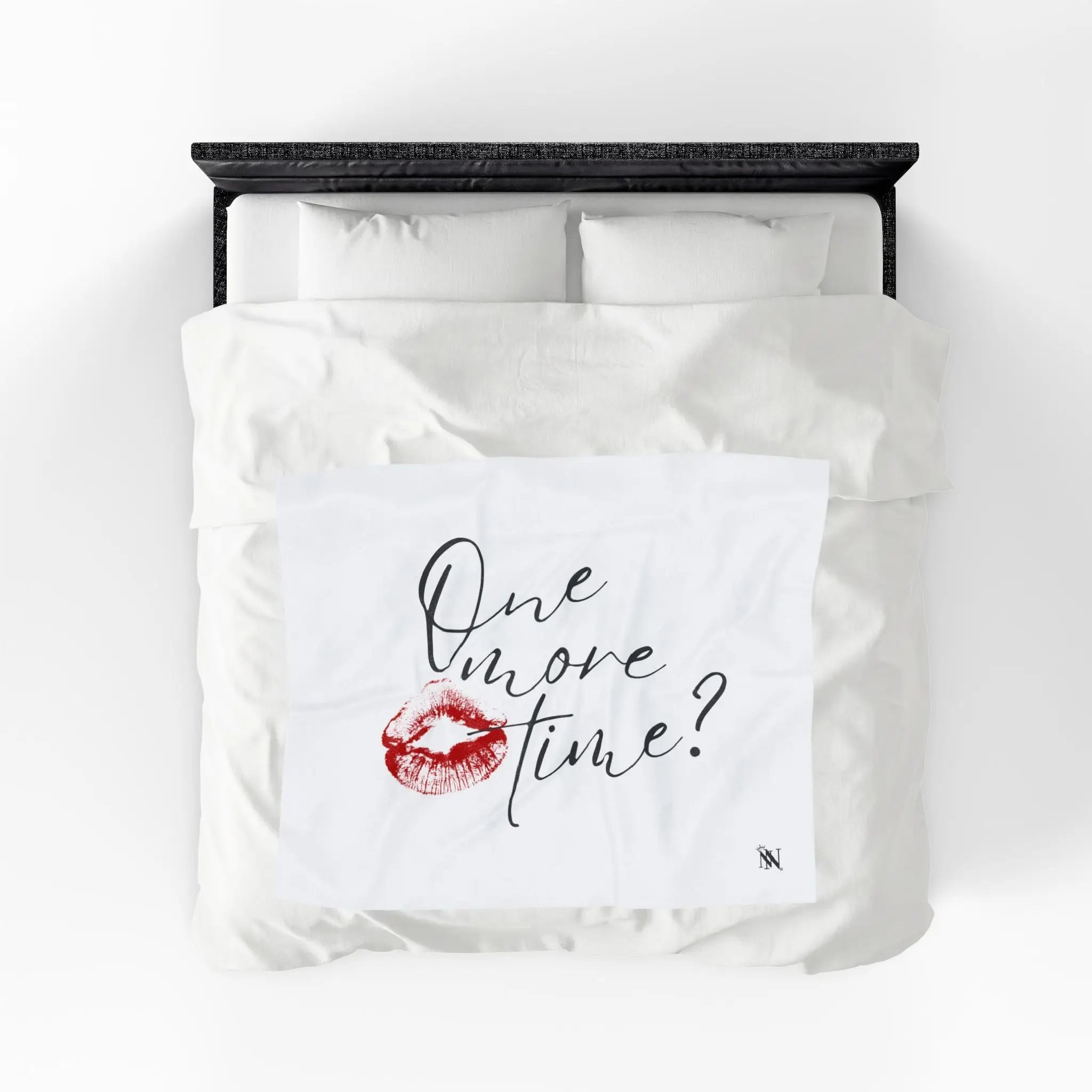 One More Time? with a Kiss Romantic Gifts Love Blanket