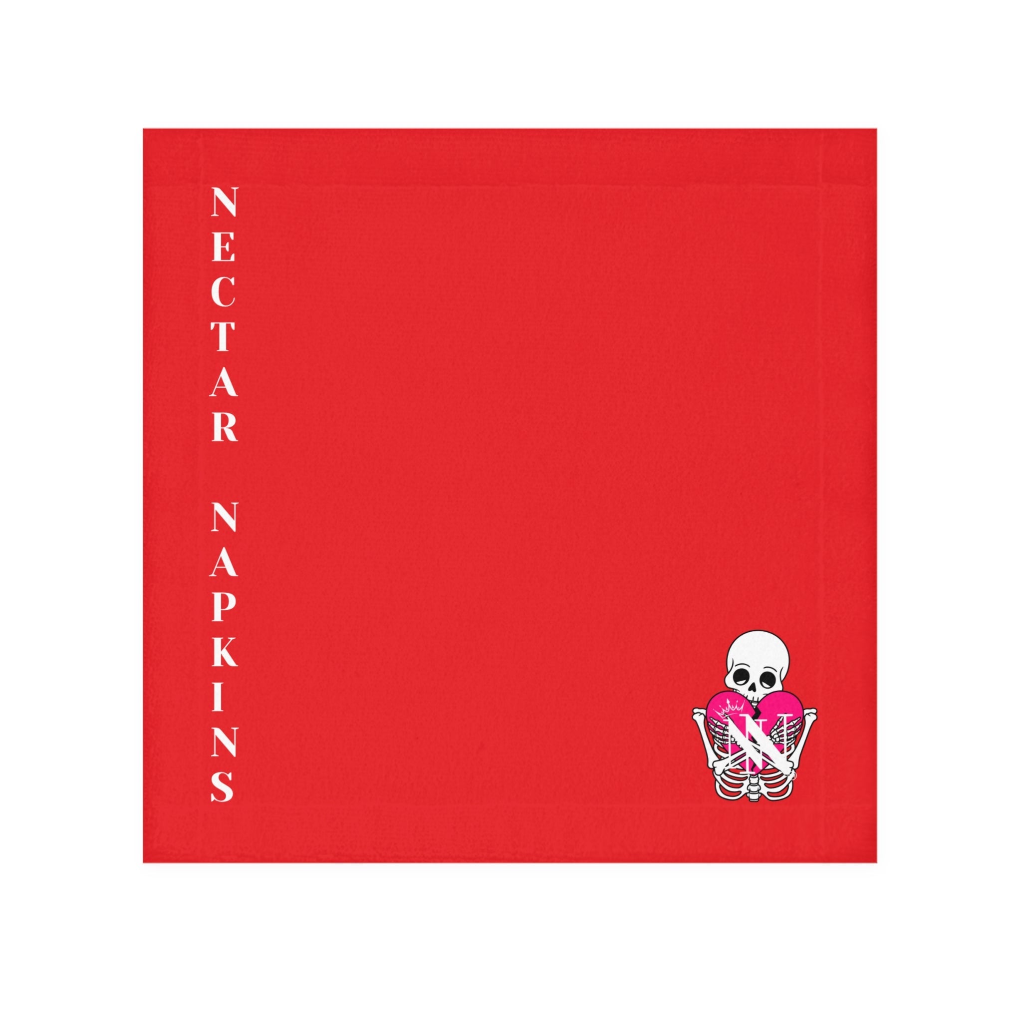 Nectar Napkins Brand Bright Red Microfiber Nut Rag