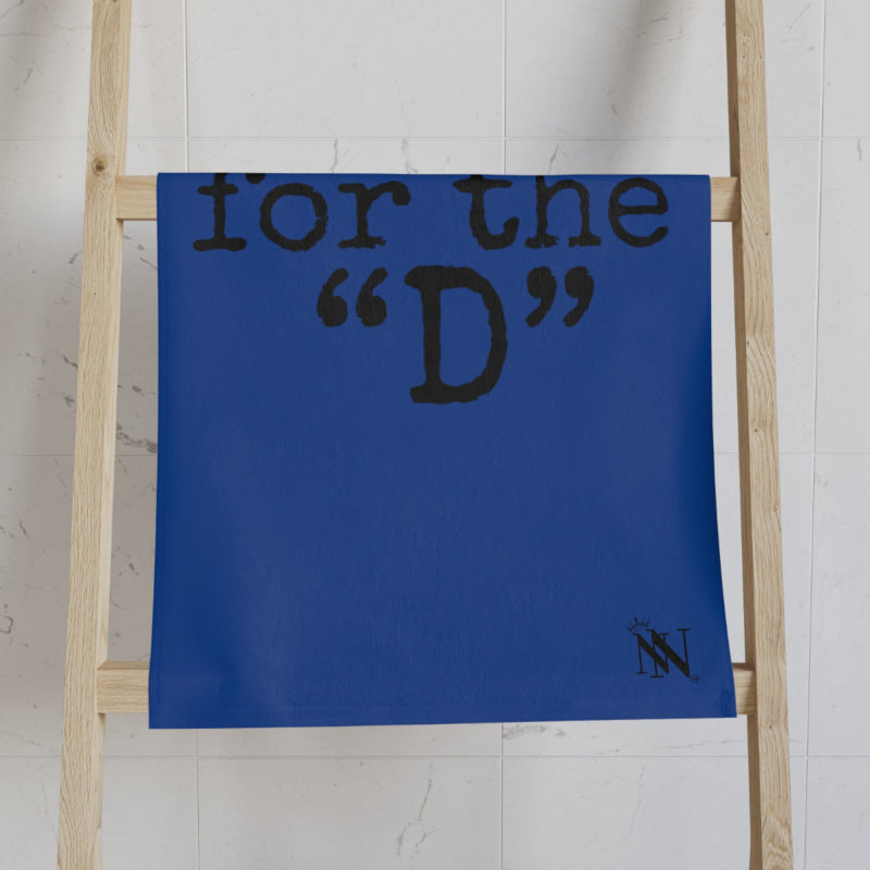 Thanks for the ’D’ Blue | Mix & Match Classic Fun-Flirty Lovers’ Towels