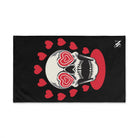 Seeing Hearts Skull Cum Towel