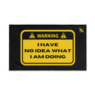 Warning No Idea Black | Mix & Match Original Fun-Flirty Lovers’ Towels