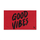 Good Vibes Bubble Print Red | Mix & Match Classic Fun-Flirty Lovers’ Towels