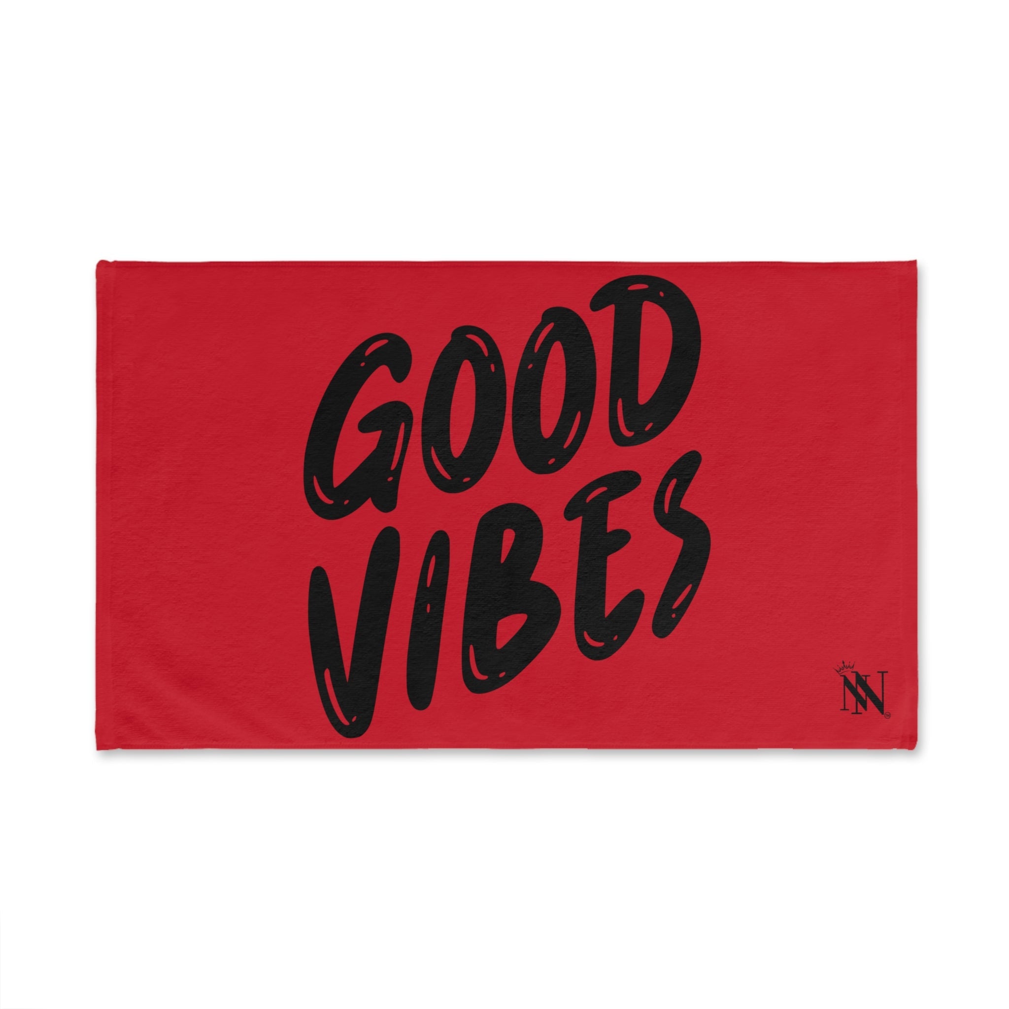 Good Vibes Bubble Print Red | Mix & Match Classic Fun-Flirty Lovers’ Towels