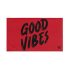 Good Vibes Bubble Print Red | Mix & Match Classic Fun-Flirty Lovers’ Towels