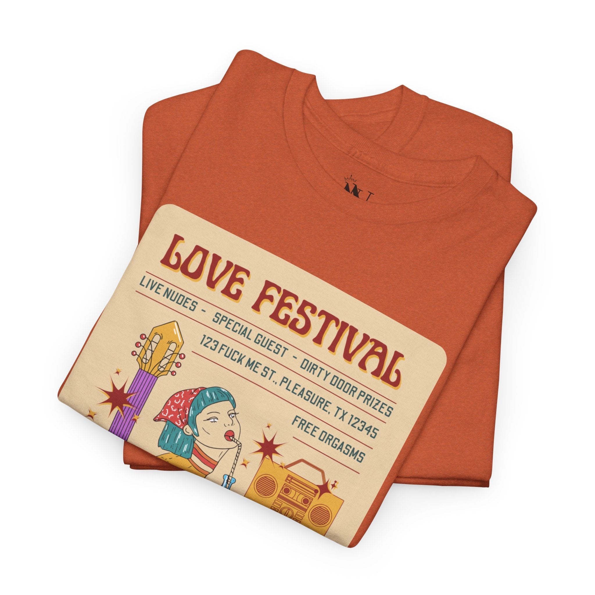Love Festival! | Mix & Match 100% Cotton Unisex Fun-Flirty Lovers’ Tees