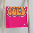 Stay Gold Retro Sticker Signature Pink | Mix & Match Classic Fun-Flirty Lovers’ Towels