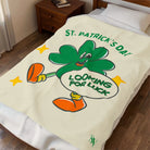 Looking for Luck Shamrock St. Patrick’s Day | Mix & Match Soft Fun-Flirty Lovers’ Blankets