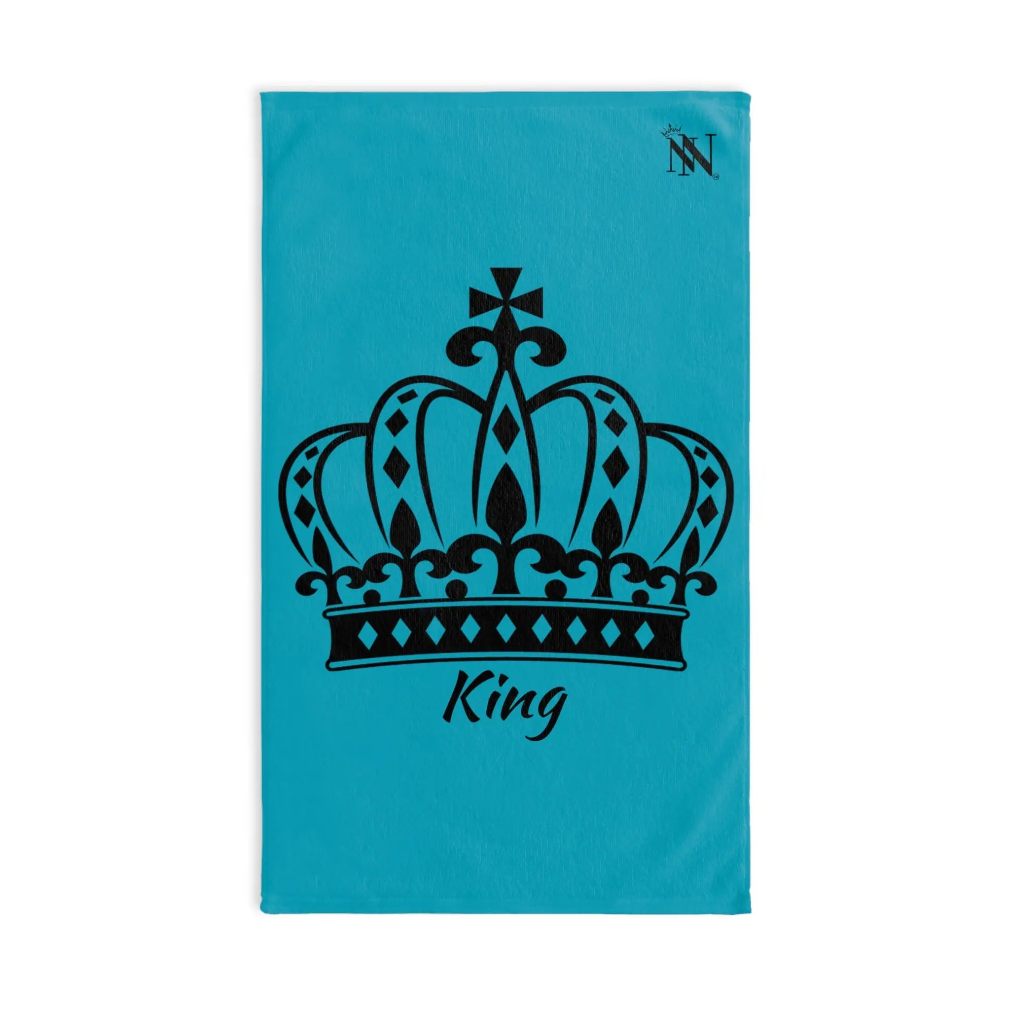 Large Crown King Teal | Mix & Match Classic Fun-Flirty Lovers’ Towels