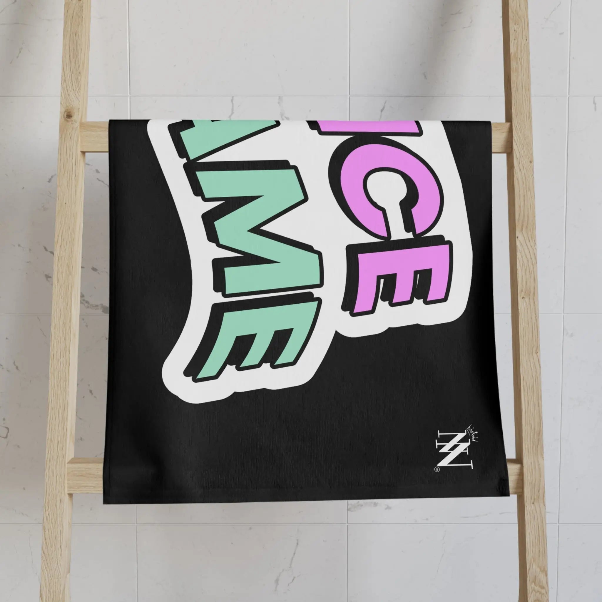 Nice Game Sticker Black | Mix & Match Classic Fun-Flirty Lovers’ Towels