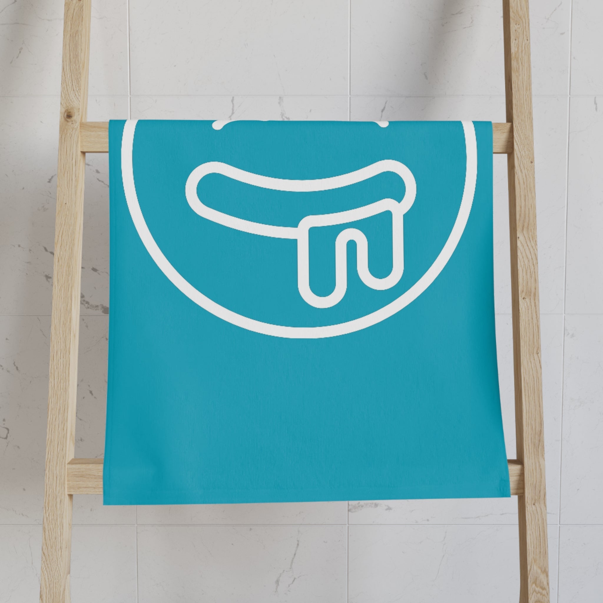 Drooling Emoji Teal | Mix & Match Classic Fun-Flirty Lovers’ Towels