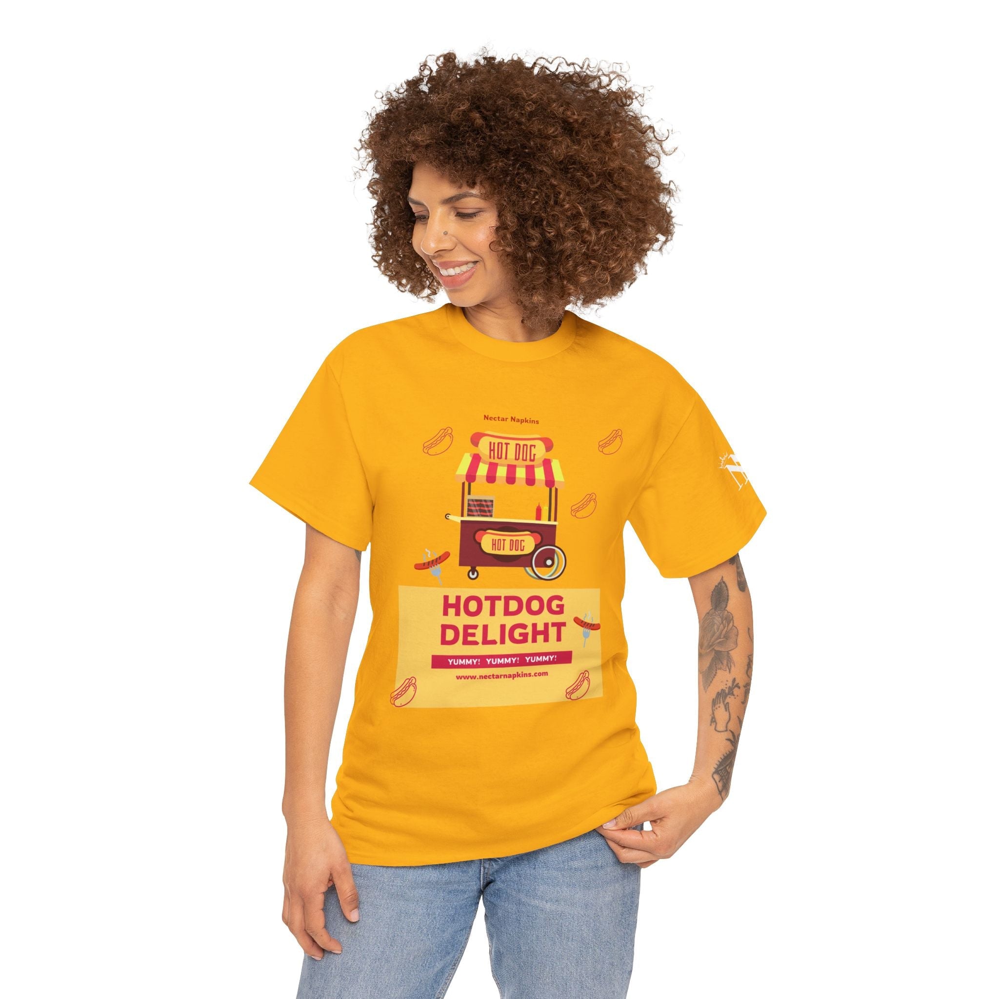 Hot Dog Delight | Mix & Match Cotton Unisex Fun-Flirty Lovers’ T-Shirts