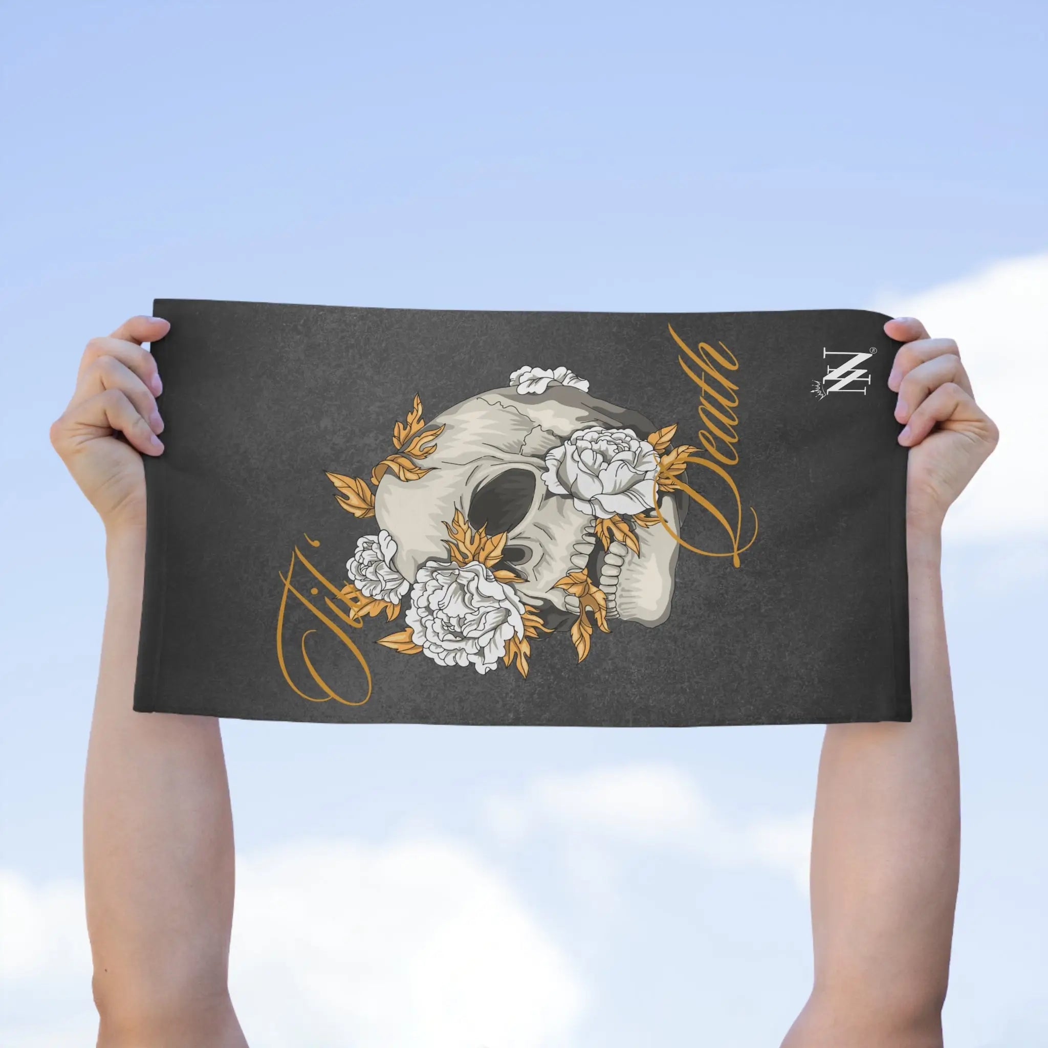 Til’ Death Skull & Flowers Sex Towel