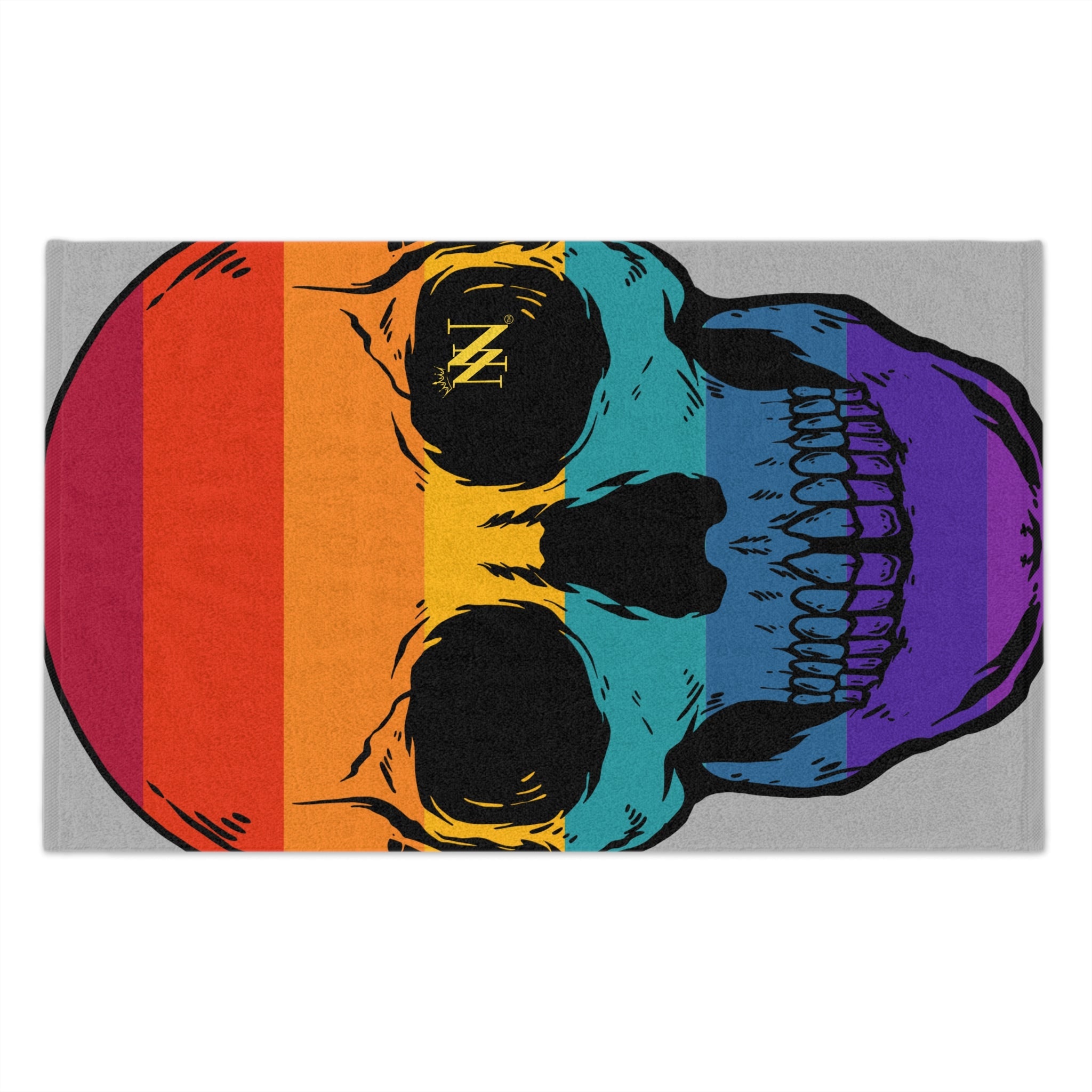 Colorful Skull Light Grey | Mix & Match Soft Fun-Flirty Lovers’ Towels