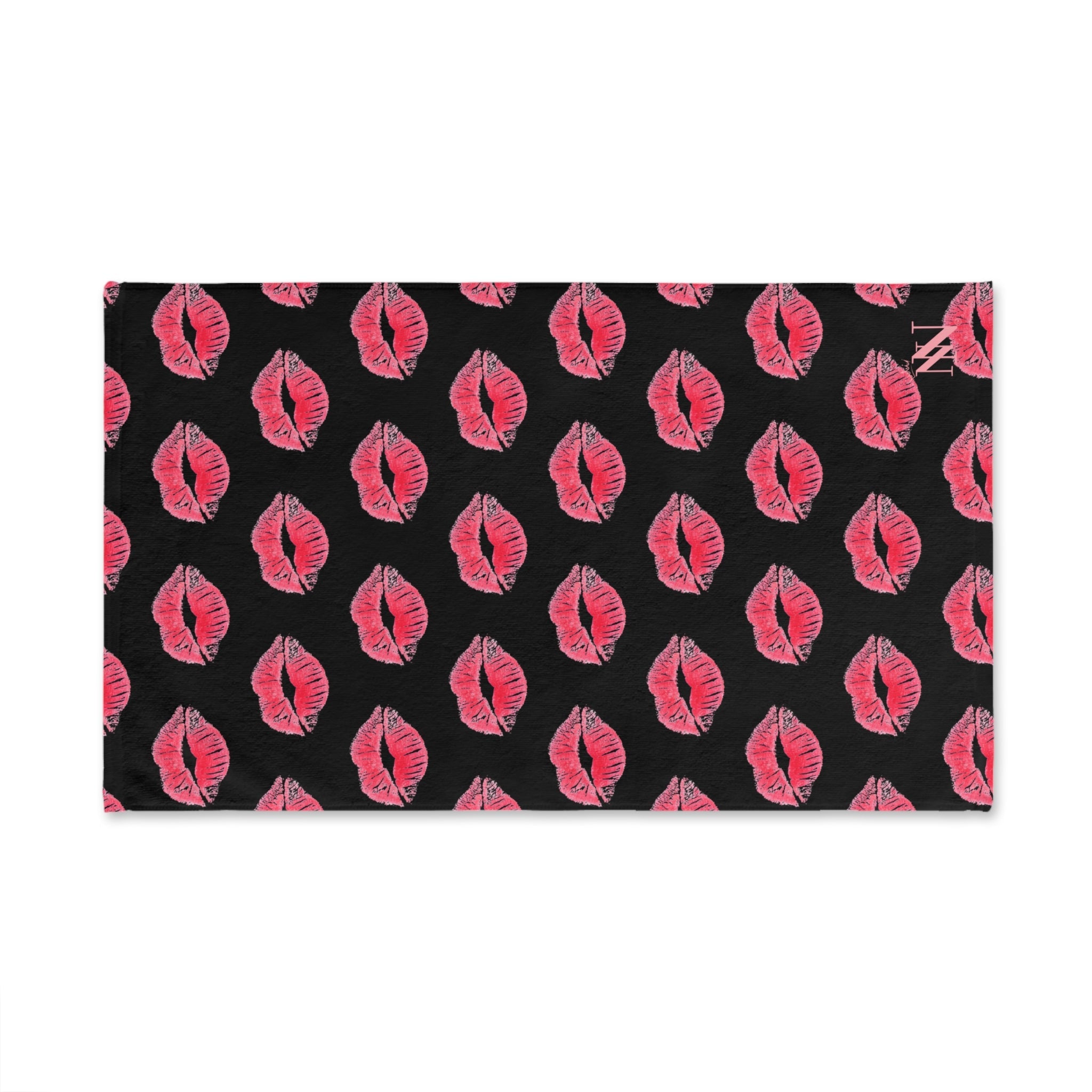 Lips Kiss Mark Pattern Cum Towel