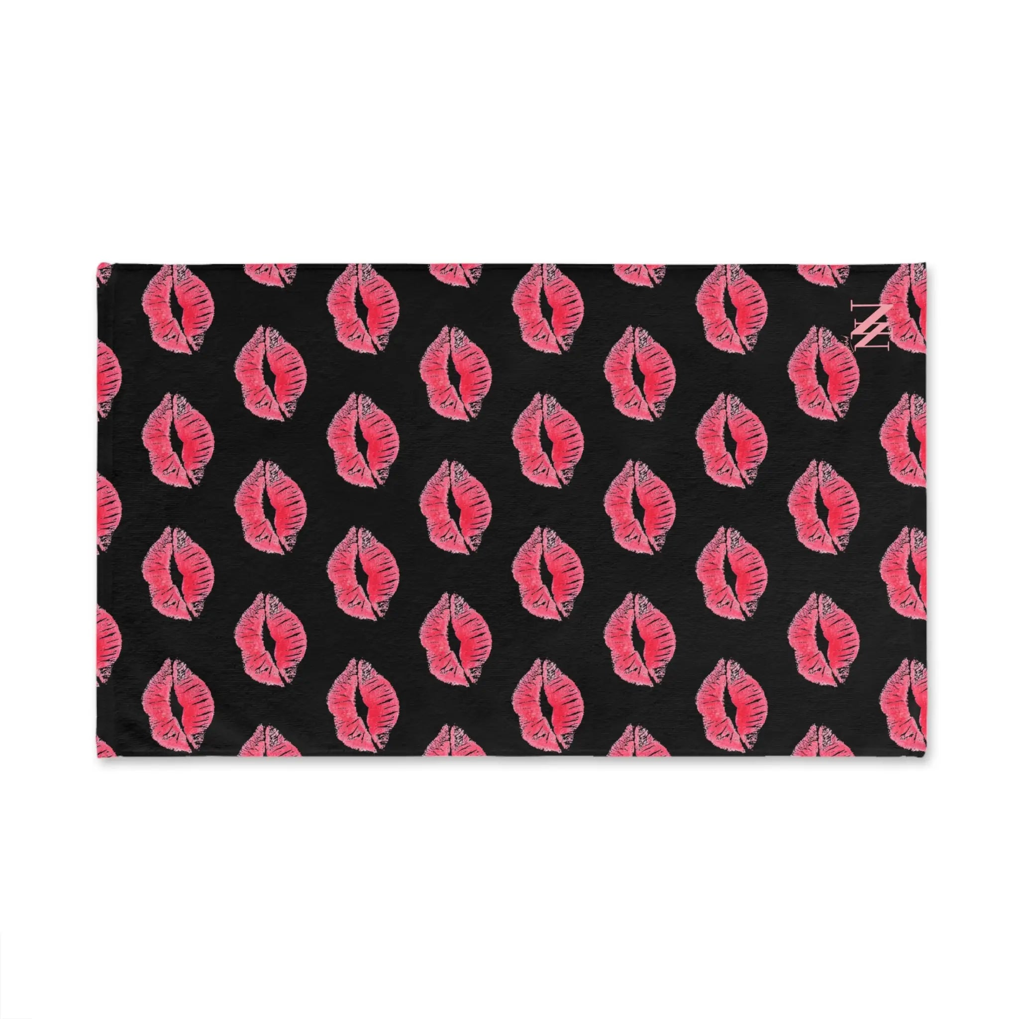 Lips Kiss Mark Pattern Cum Towel