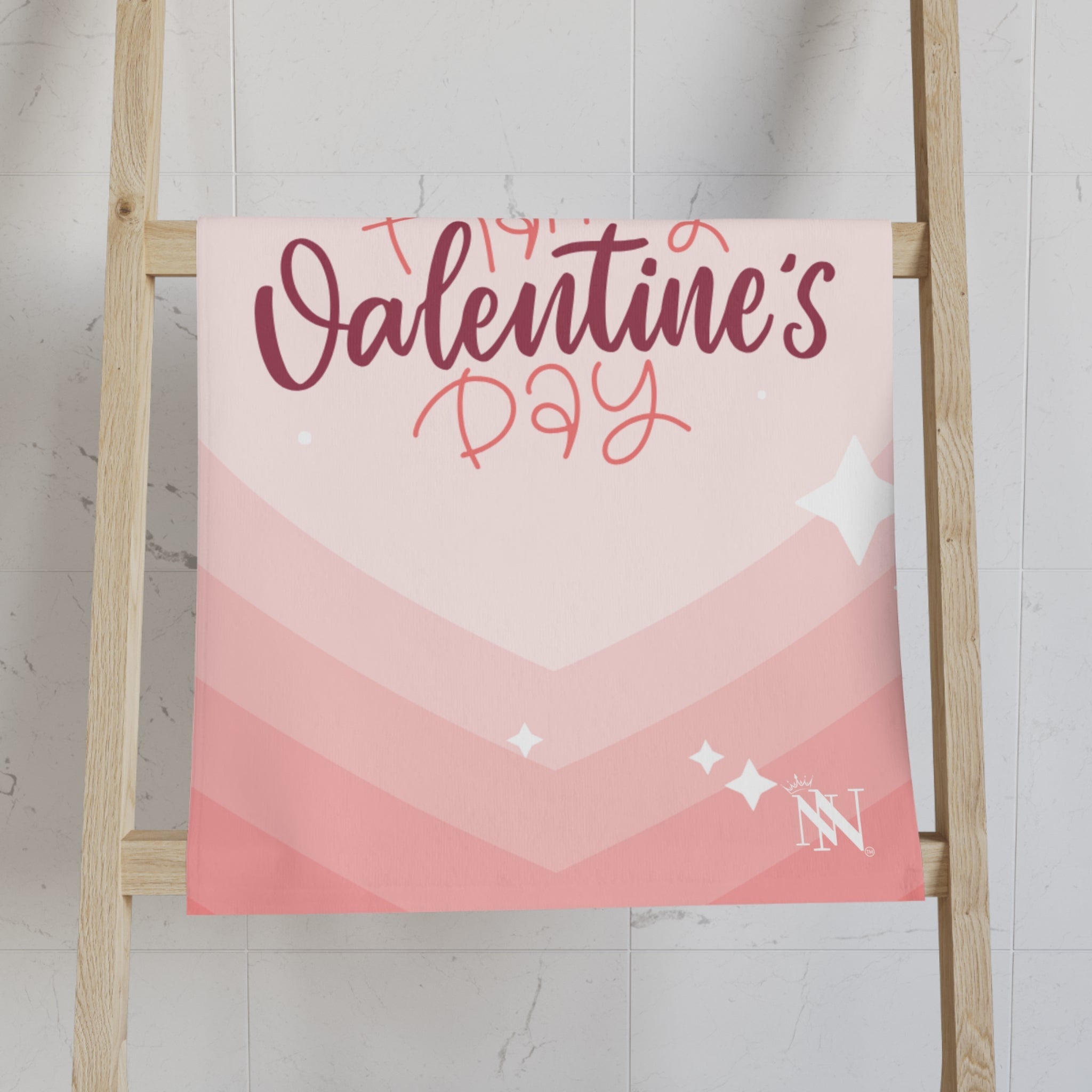Happy Valentine’s Day Ombre Heart Fun Cum Towel