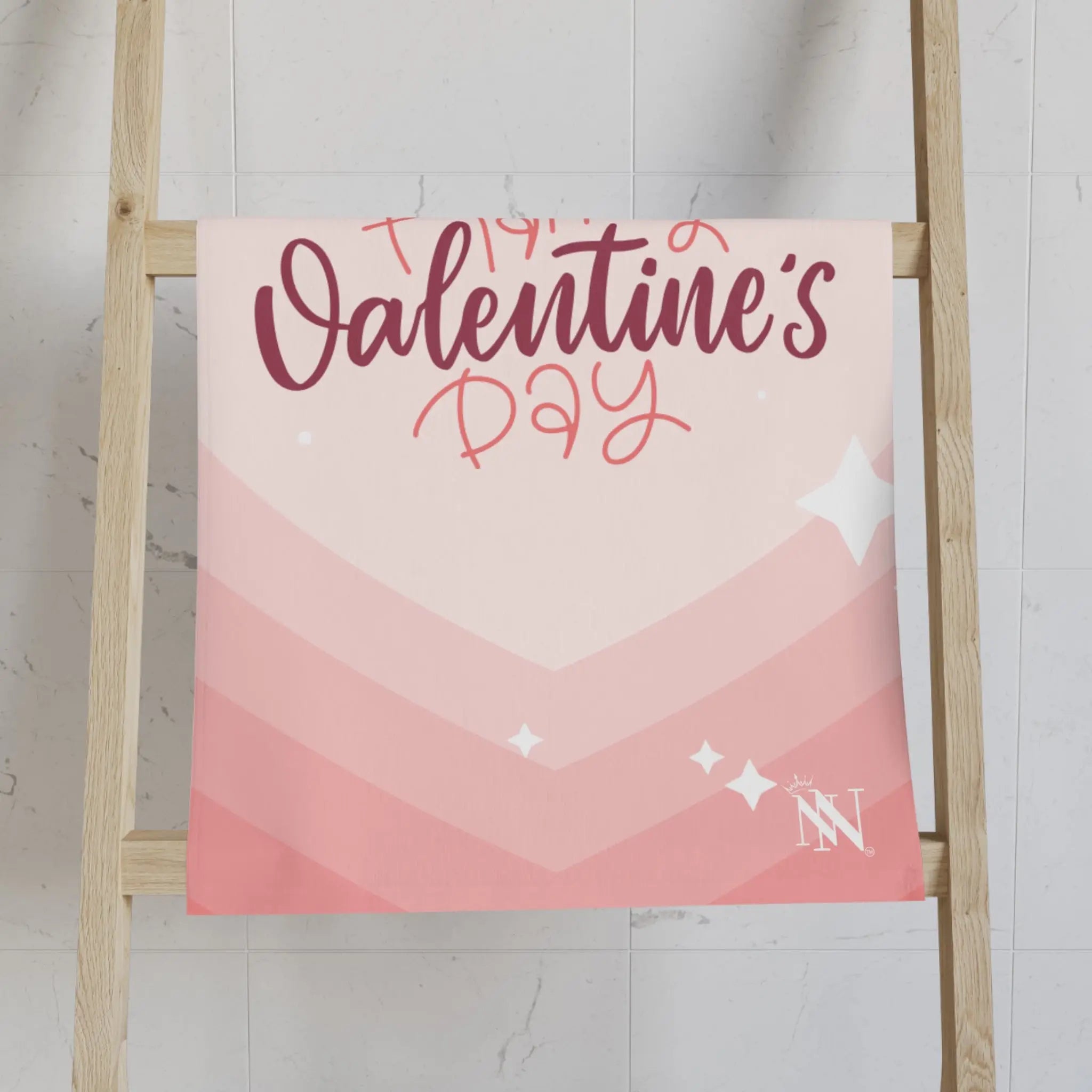Happy Valentine’s Day Ombre Heart Fun Cum Towel