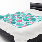 Pink Flamingo Hawaiian Shirt | Mix & Match Soft Fun-Flirty Lovers’ Blankets
