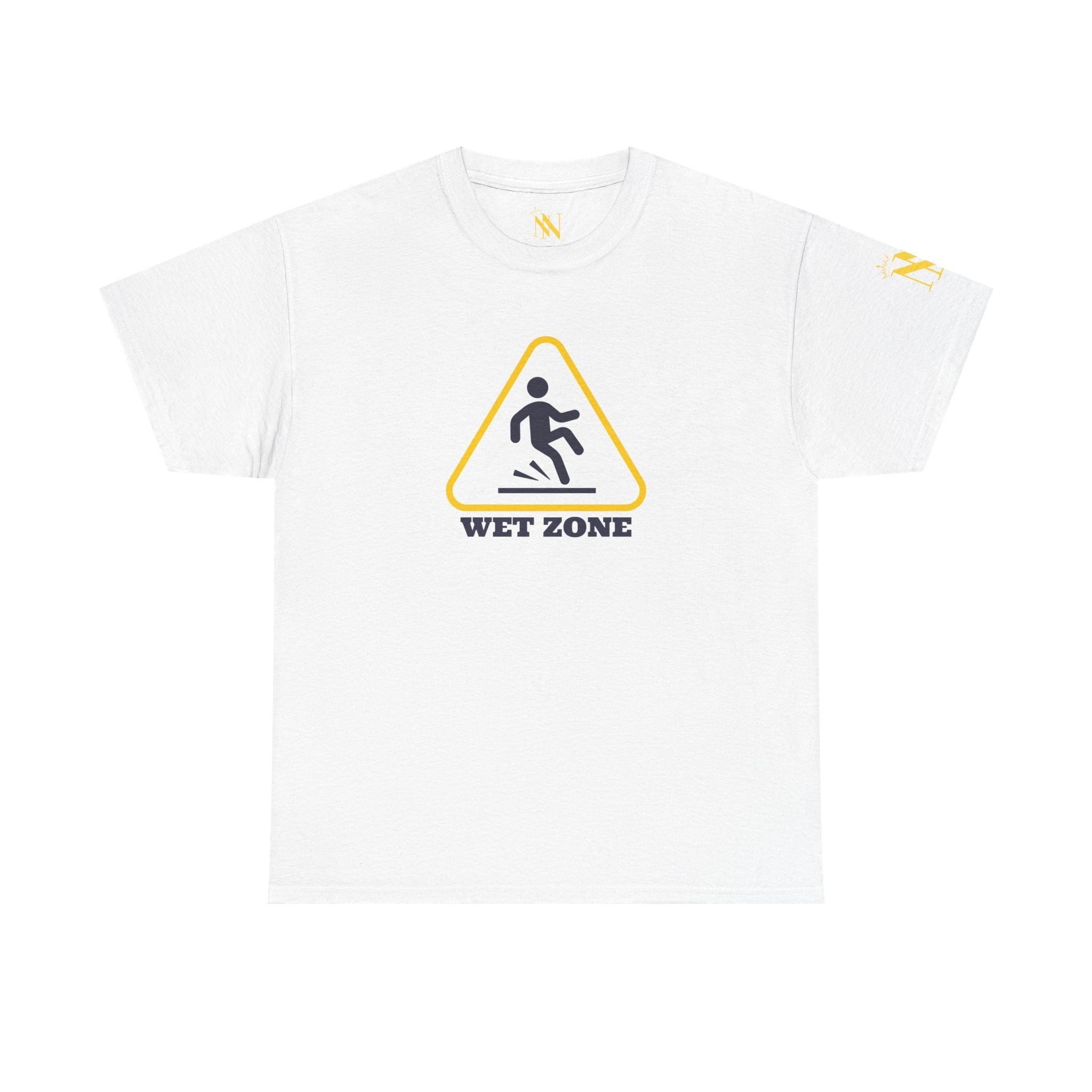 Caution: Wet Zone | Mix & Match Cotton Unisex Fun-Flirty Lovers’ T-Shirts