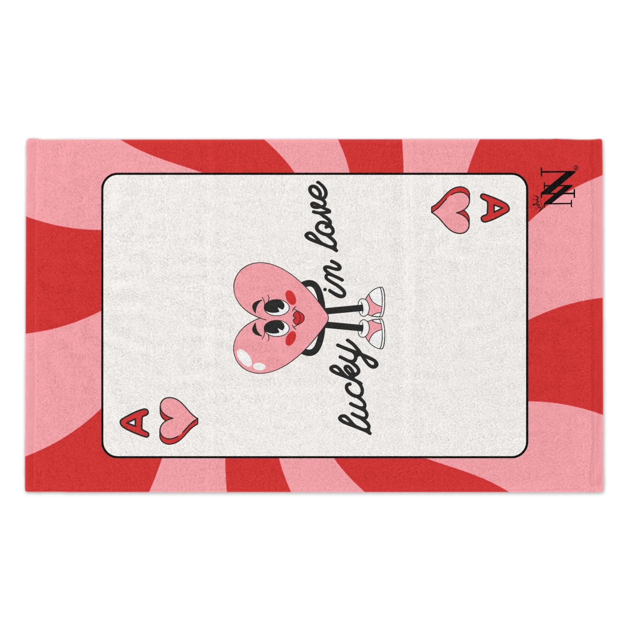 Lucky in Love Card | Mix & Match Soft Fun-Flirty Lovers’ Towels