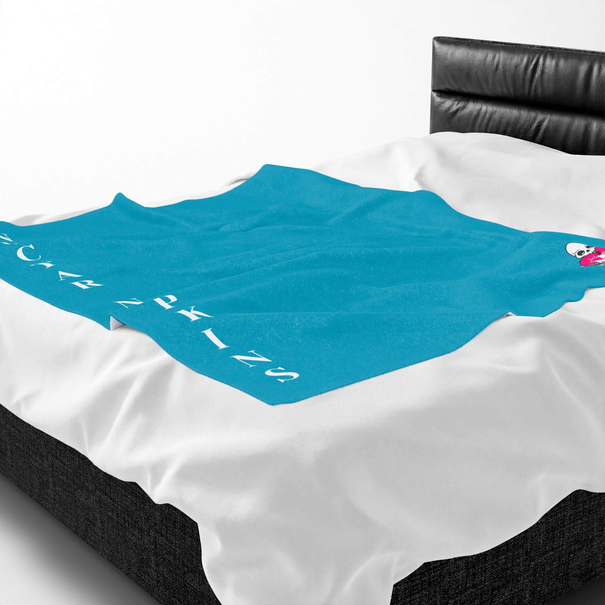 Nectar Napkins Brand Teal Love Blanket