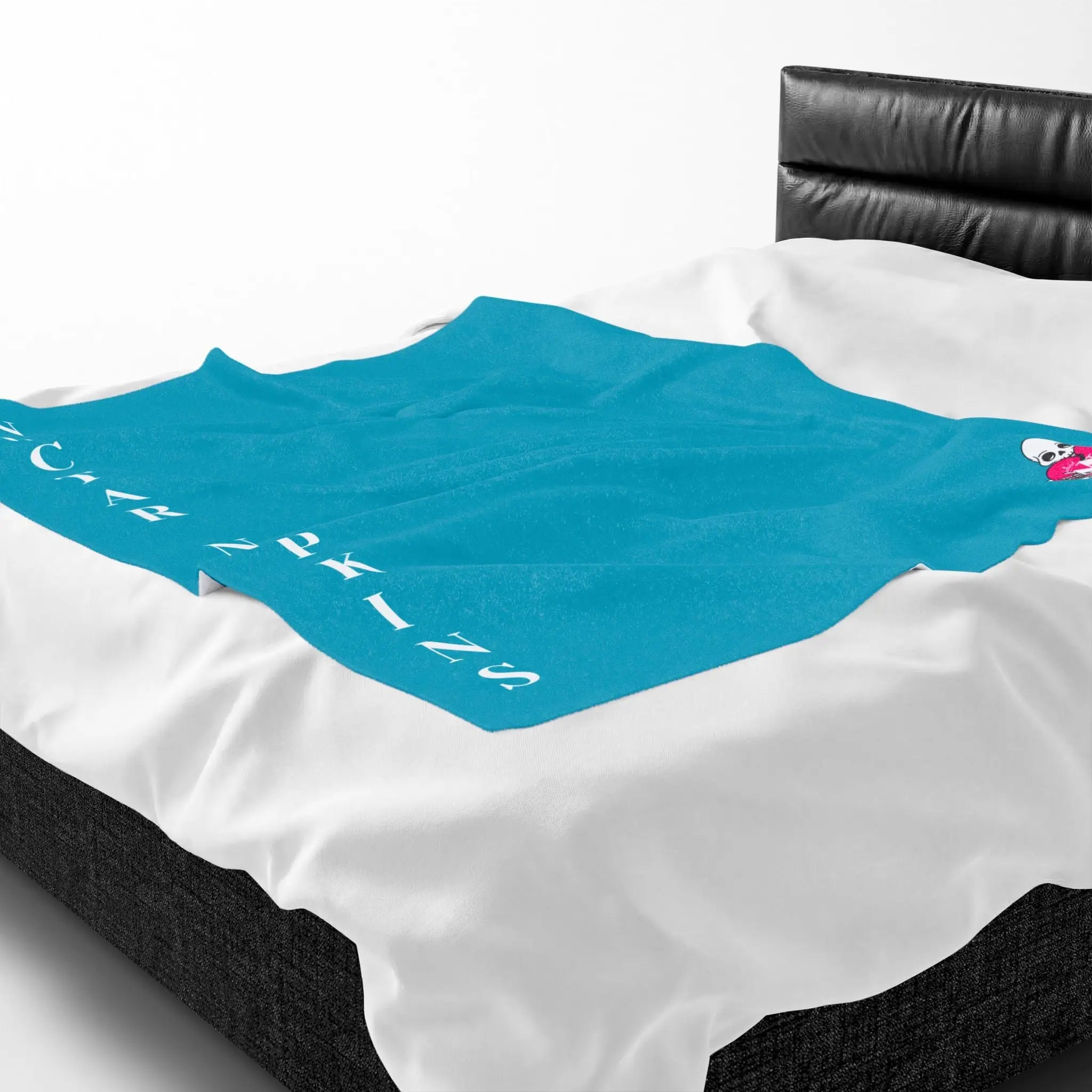 Nectar Napkins Brand Teal Love Blanket