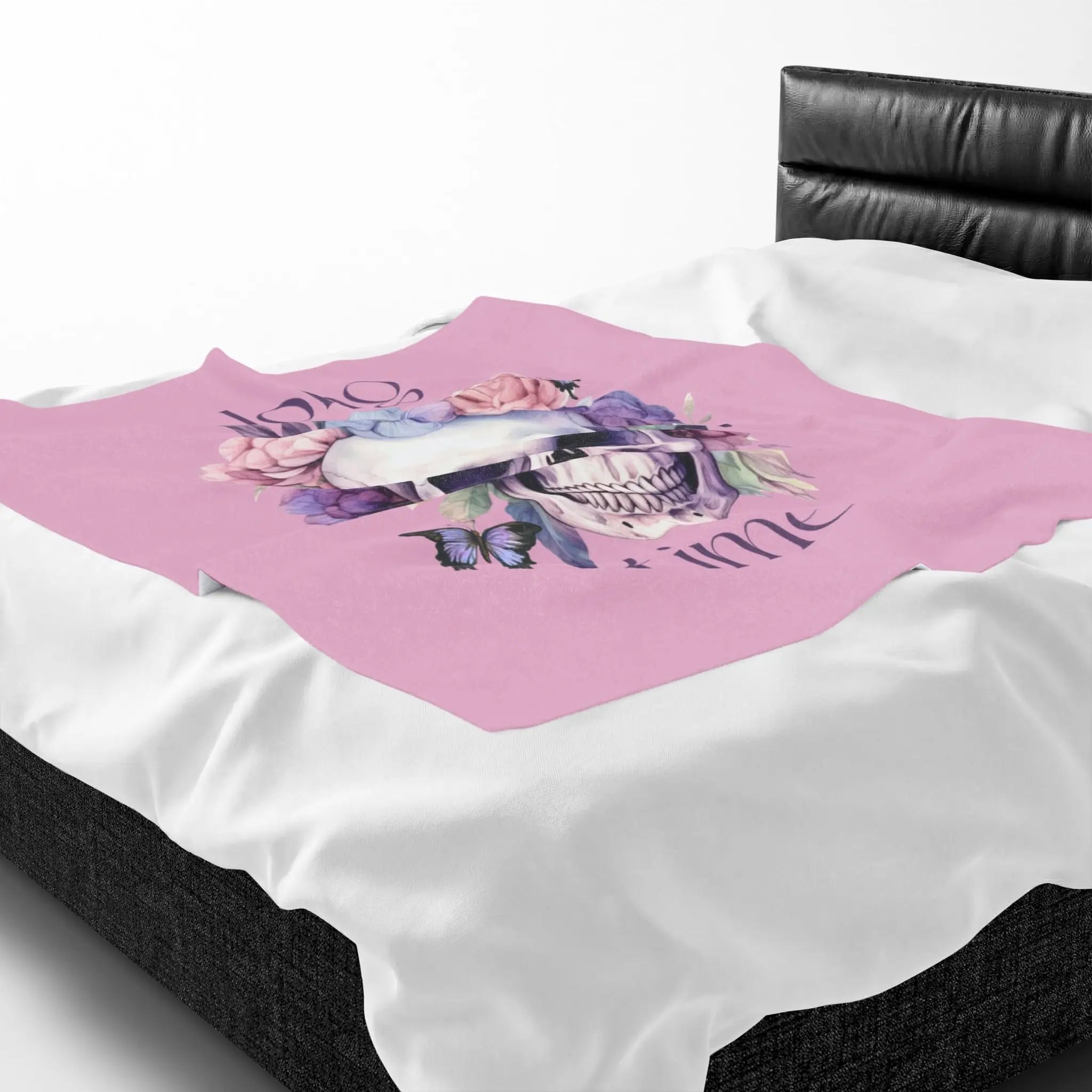Long Time. Skull Floral | Nectar Napkins Fun-Flirty Lovers’ Blankets